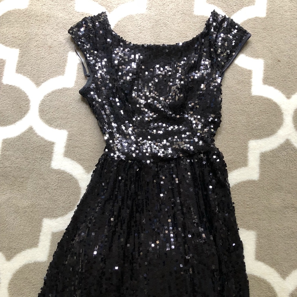 Black sequin dress